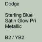 Preview: Dodge, Sterling Blue Satin Glow Pri Metallic, B2 / YB2.